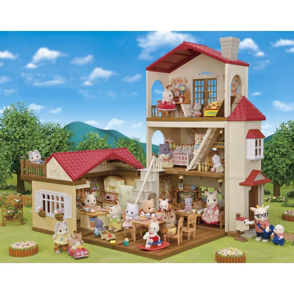 La grande maison éclairée et sa pièce secrète Sylvanian Families 5708