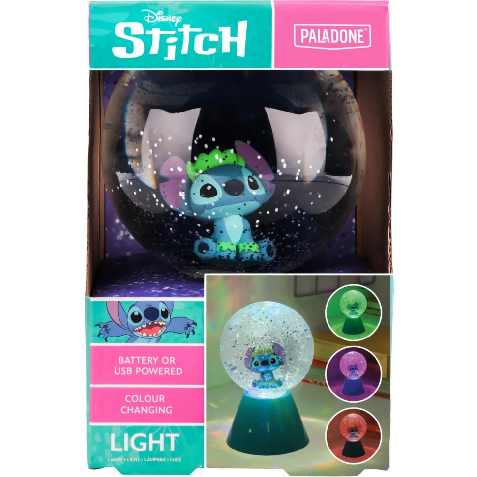 Lampe Led boule à paillettes Stitch