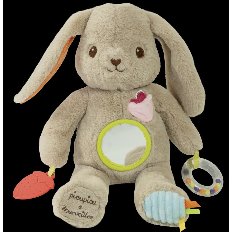 Lapin Marcel avec activités 30 cm