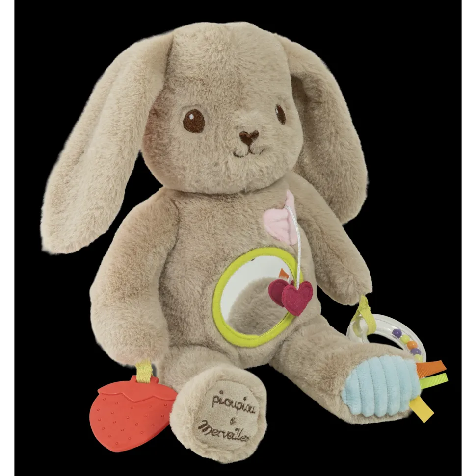Lapin Marcel avec activités 30 cm