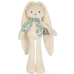 Lapinoo - peluche pantin lapin 25 cm crème