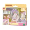 Le coucher des sœurs lapin chocolat Sylvanian families 5806