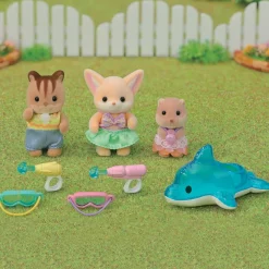 Le trio des bébés à la piscine Sylvanian Families 5749
