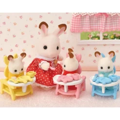 Les triplés lapin chocolat et accessoires puériculture - Sylvanian Families 5532