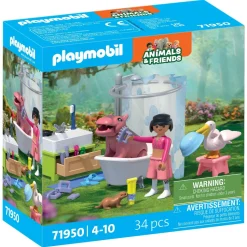 L'heure du bain des animaux PLAYMOBIL Animals & Friends 71950
