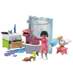 L'heure du bain des animaux PLAYMOBIL Animals & Friends 71950