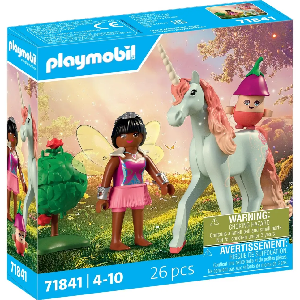 Licorne Ciel rose avec fée Playmobil Magic Unicorn 71841