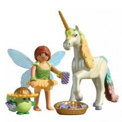 Licorne Fleur d'arc-en-ciel avec fée Playmobil Magic Unicorn 71840