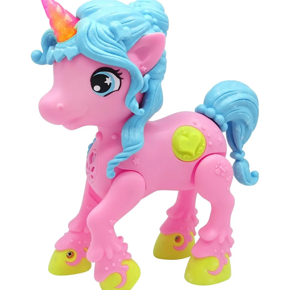 Licorne sonore et lumineuse 17cm