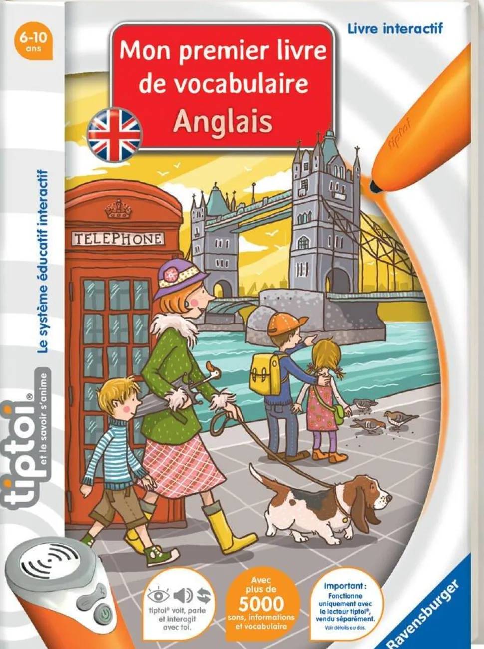 Livre interactif Tip Toi - mon premier livre vocabulaire anglais