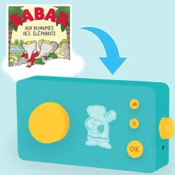 Lunii - Coffret album Babar au royaume Livre audio interactif