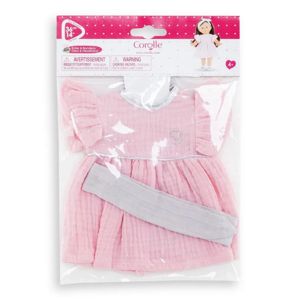 Ma Corolle - Robe rose et bandeau
