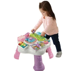 Ma table d'activités bilingue rose
