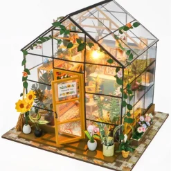 Maison des fleurs du soleil - maison miniature à construire