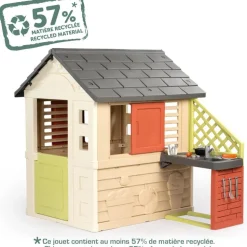 Maison nature avec cuisine Smoby life