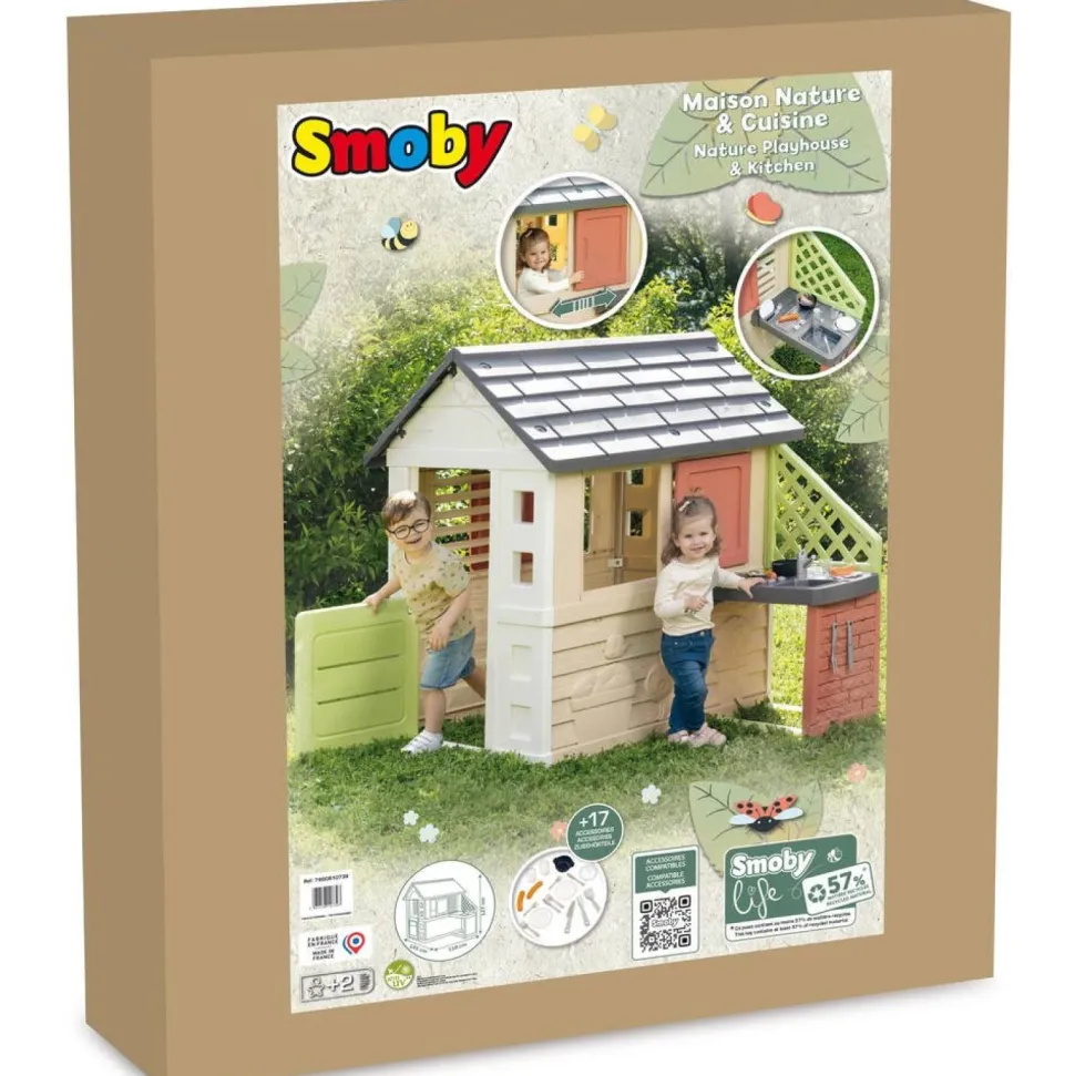 Maison nature avec cuisine Smoby life