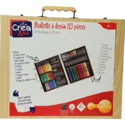 Mallette De Dessin 113 Pièces - Crea & Cie
