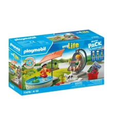 Maman et enfant avec fauteuil suspendu - Playmobil my life 71476