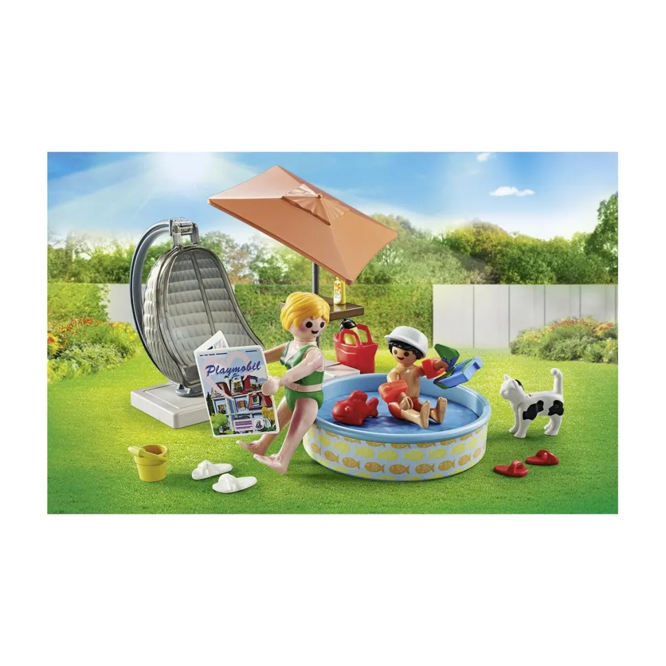 Maman et enfant avec fauteuil suspendu - Playmobil my life 71476