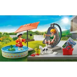 Maman et enfant avec fauteuil suspendu - Playmobil my life 71476