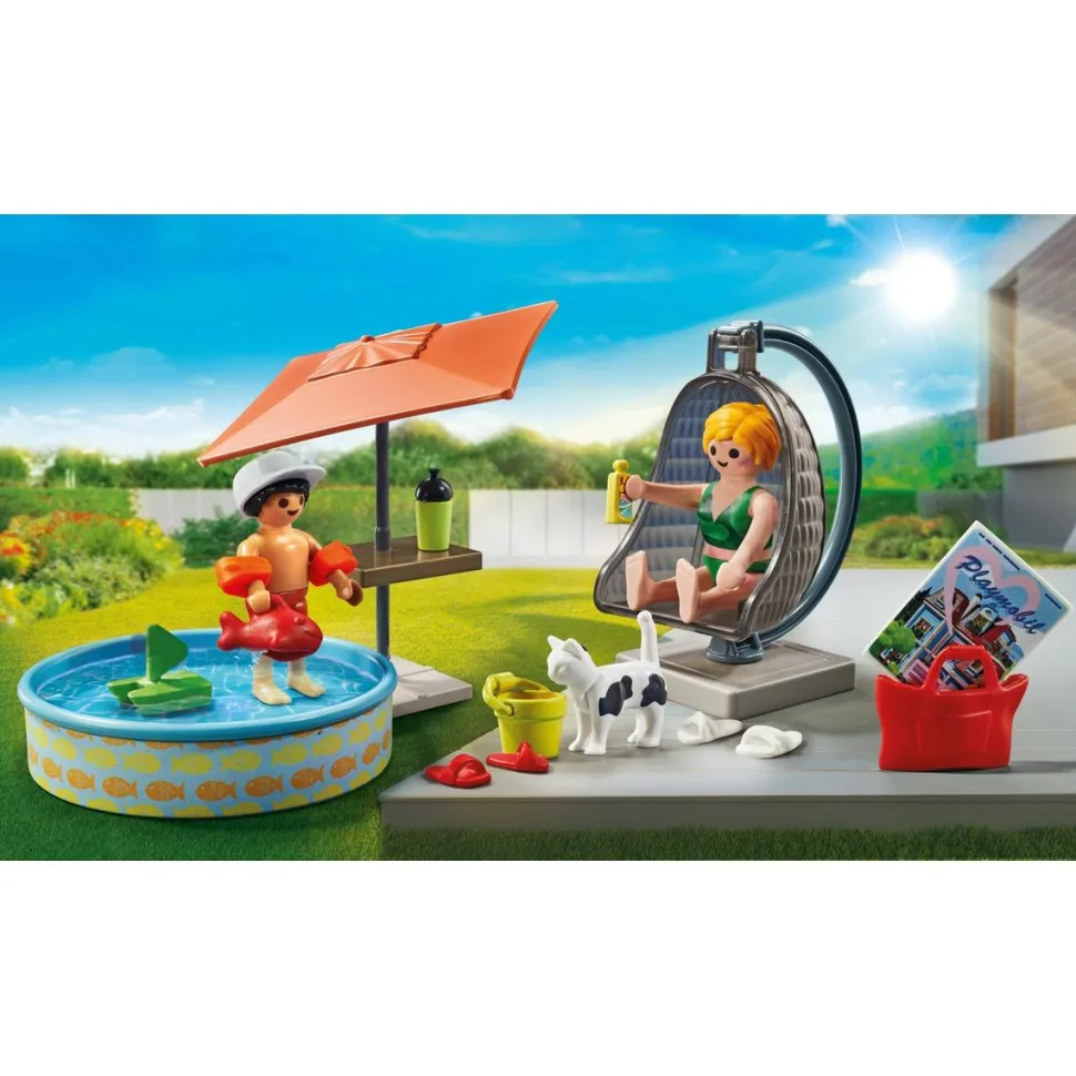 Maman et enfant avec fauteuil suspendu - Playmobil my life 71476