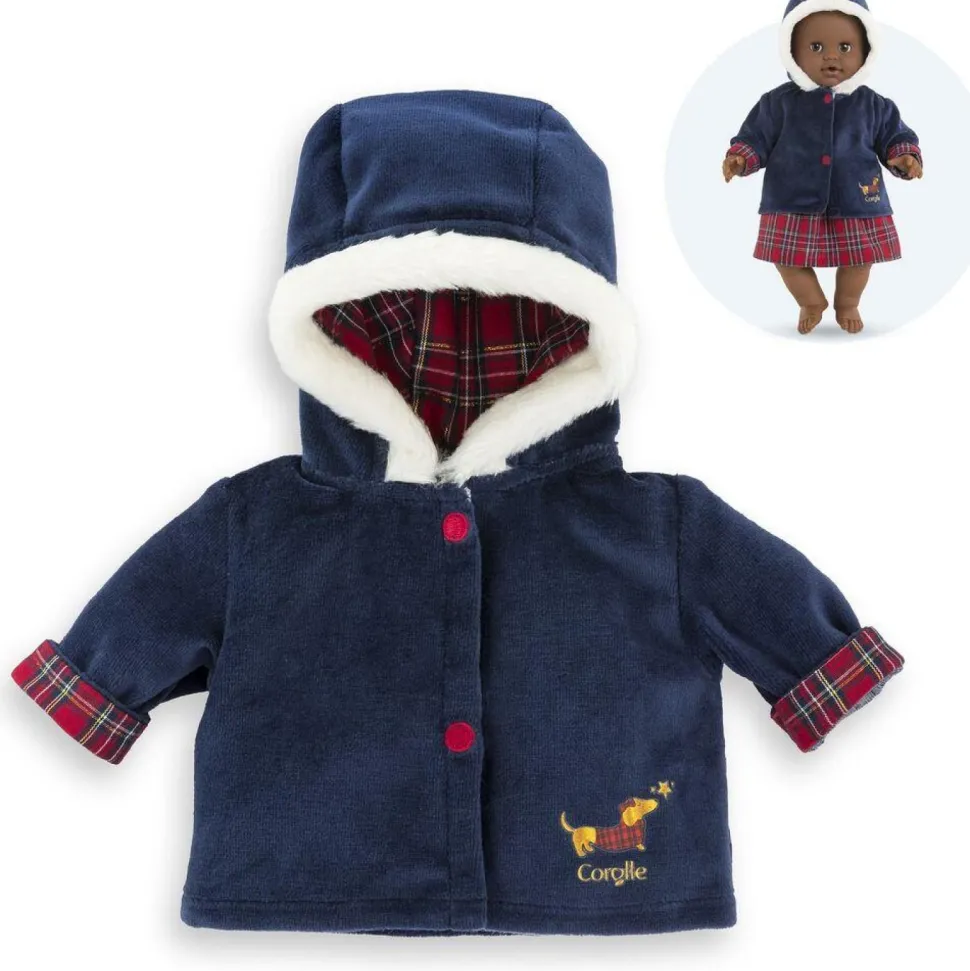 Manteau Corolle en fêtes pour poupon 36 cm