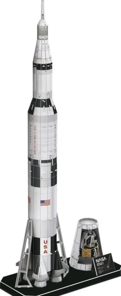 Maquette 136 pièces Explora - Fusée Apollo Saturne V - Nasa
