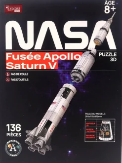 Maquette 136 pièces Explora - Fusée Apollo Saturne V - Nasa