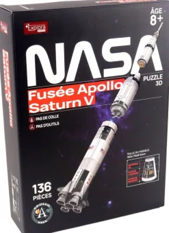 Maquette 136 pièces Explora - Fusée Apollo Saturne V - Nasa