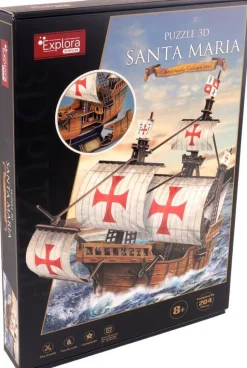 Maquette 3D Explora 204 pièces - Bateau Santa Maria