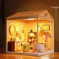 Maquette DIY maison miniature à construire Salle de bains