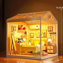 Maquette DIY maison miniature à construire Chambre à coucher