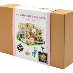 Maquette maison miniature à construire - Au bonheur des chats