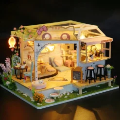 Maquette maison miniature à construire - Au bonheur des chats