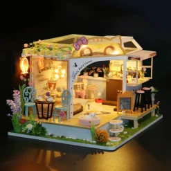 Maquette maison miniature à construire - Au bonheur des chats