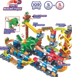 Marble Rush - Dino adventures - Ensemble Magnétique