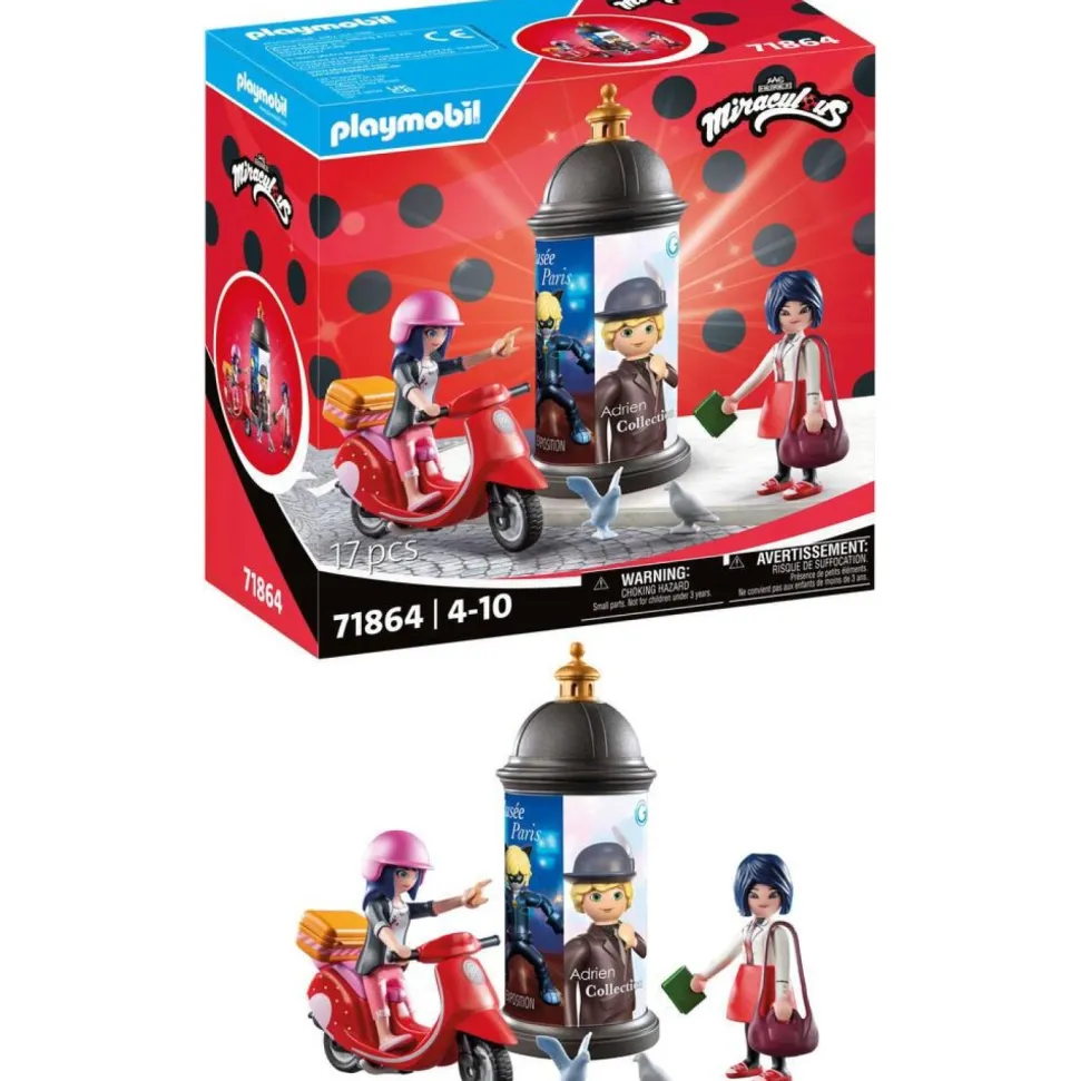 Marinette à scooter et Kagami - Playmobil Miraculous 71864