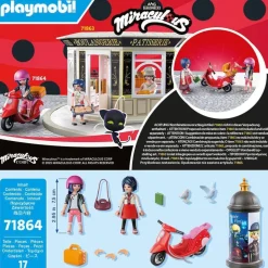 Marinette à scooter et Kagami - Playmobil Miraculous 71864