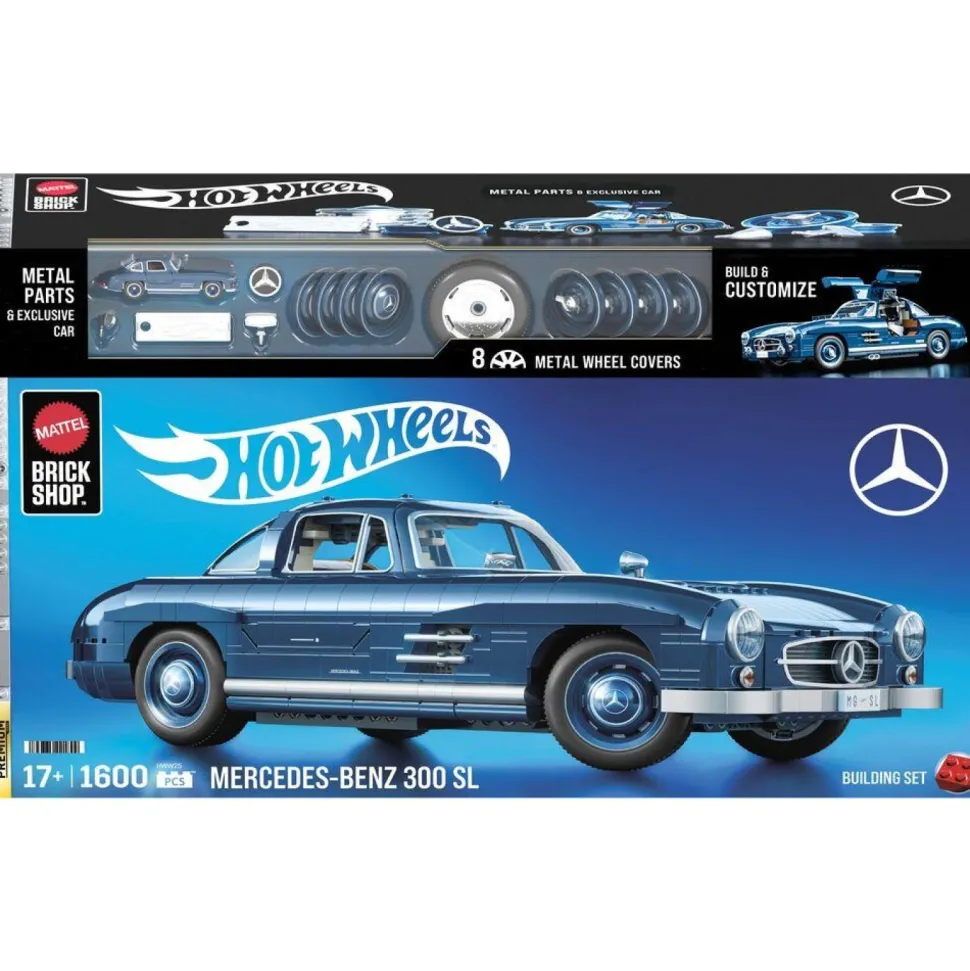 Mercedes 300SL Hot Wheels à construire - Mattel Brick Shop