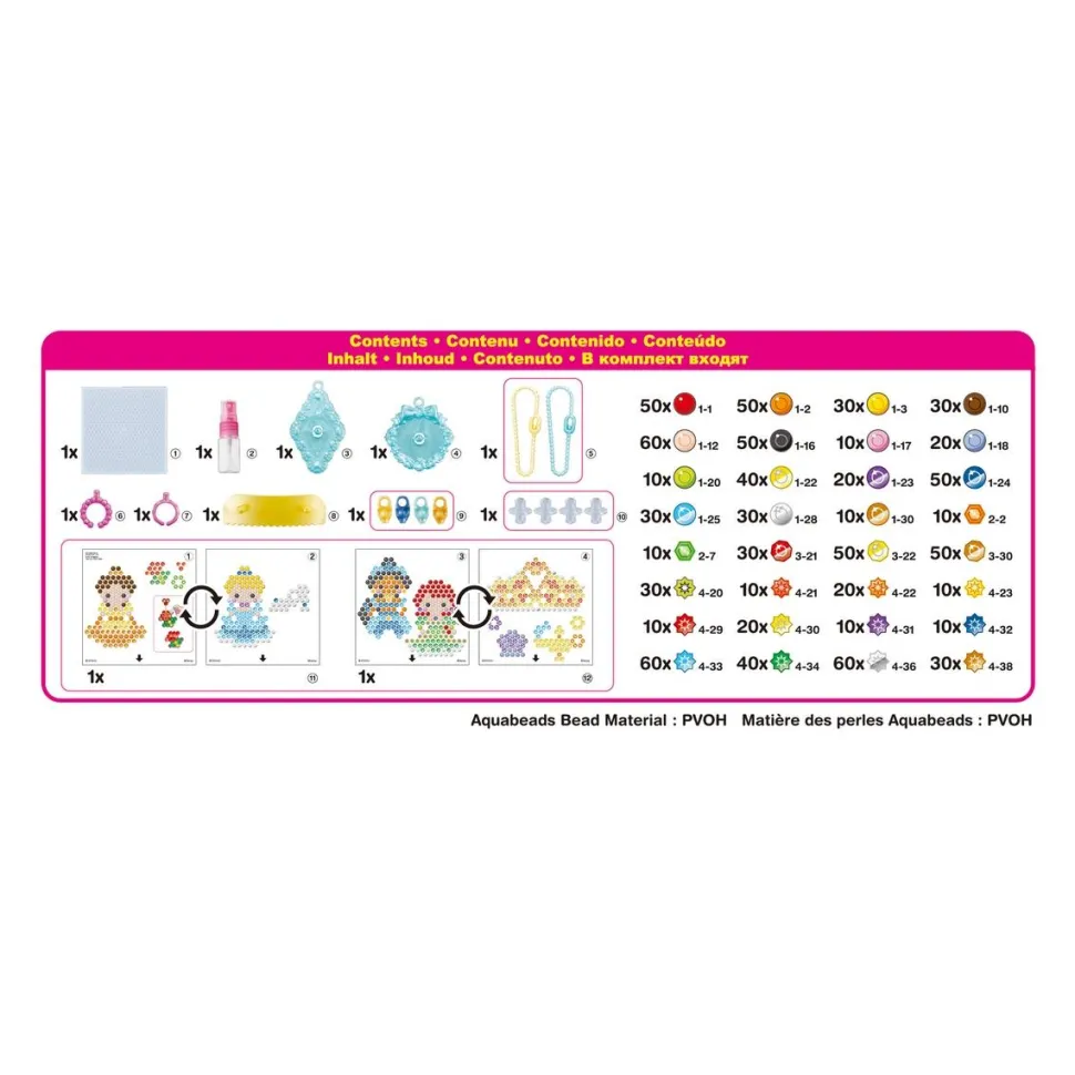 Mes accessoires de Princesses Disney - Aquabeads