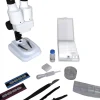 Microscope Stéréo Binoculaire, Blanc Et Noir Pour L'éducation Scientifique Ou La Recherche
