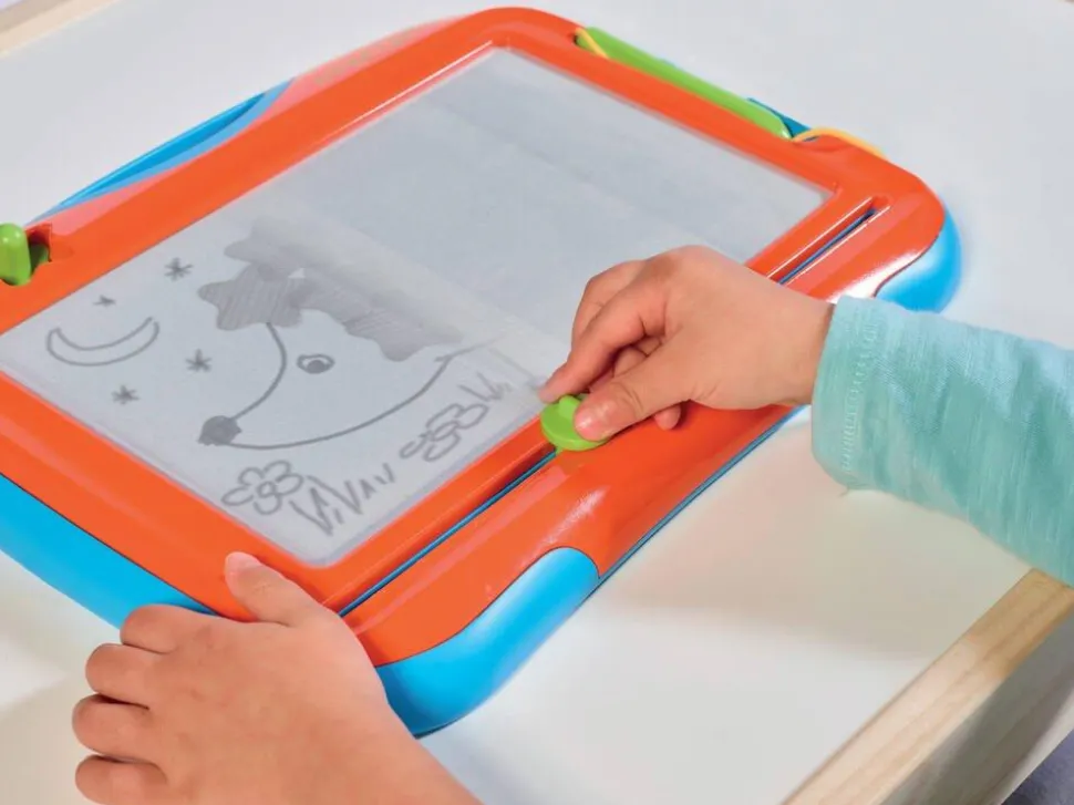 Mini Ardoise Mega Sketcher Avec Crayon Magnétique Et Tampon Étoile - Format