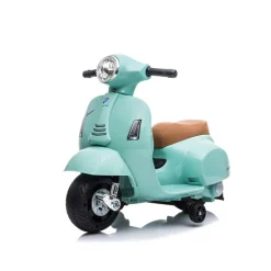 Mini vespa GTS électrique et lumineux - Vert d'eau