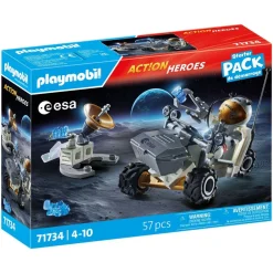 Mission d'analyse de roches et astronaute Starter Pack PLAYMOBIL ACTION HEROES 71734