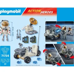 Mission d'analyse de roches et astronaute Starter Pack PLAYMOBIL ACTION HEROES 71734