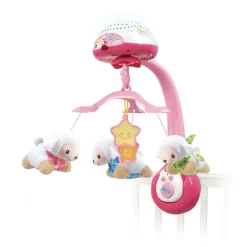 Mobile Lumi compte-moutons rose
