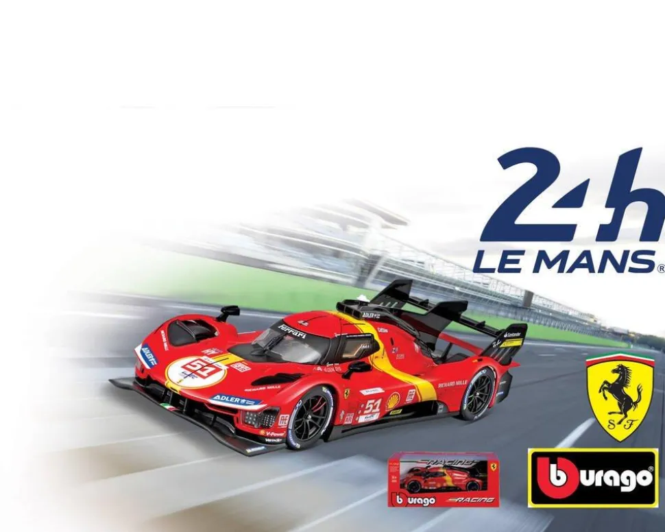 Modèle Réduit 1/24 Ferrari Racing 499p Lmh 2023 De Bburago