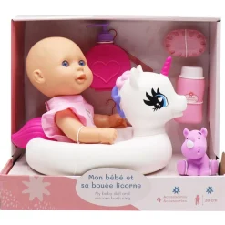 Mon bébé et sa bouée licorne