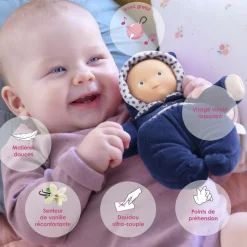 Mon doudou Babidoux marine Rêves d'étoiles