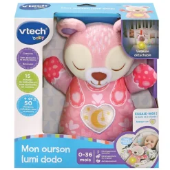 Mon ourson Lumi dodo rose